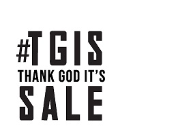 Tgis! – Thank God It’s Sale! Device mark 5242779 Trademark