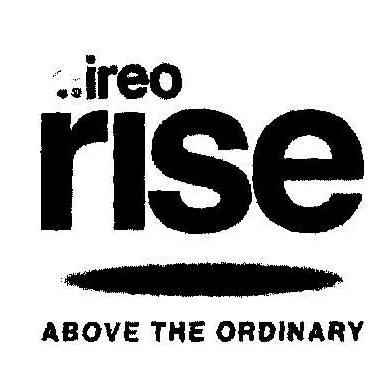 Ireo Rise Above The Ordinary (logo) Device mark 2035022 Trademark
