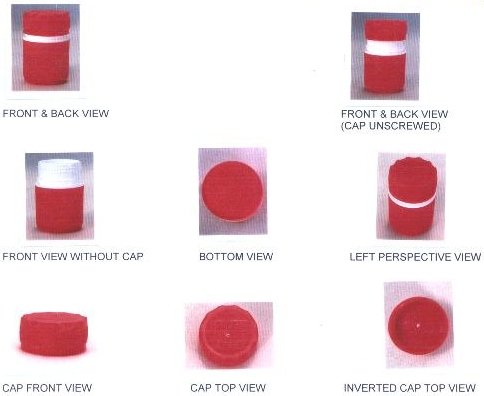 Shape Of The Red And White Container Device mark 2045651 Trademark