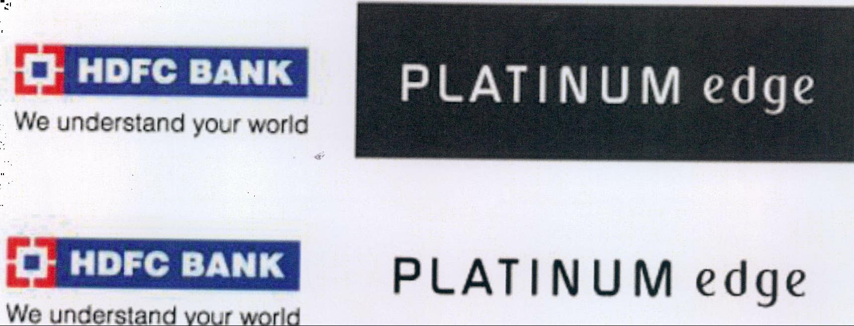 Hdfc Bank Platinum Edge Device mark 2143930 Trademark