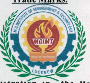 Mgimt Lucknow (logo) Device mark 2146049 Trademark