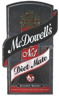 Mcdowell's No.1 Diet Mate Reserve Whiskey Device mark 2154162 Trademark
