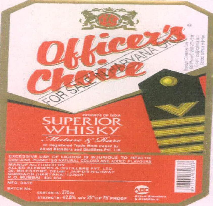 Officer Choice Device mark 2200629 Trademark