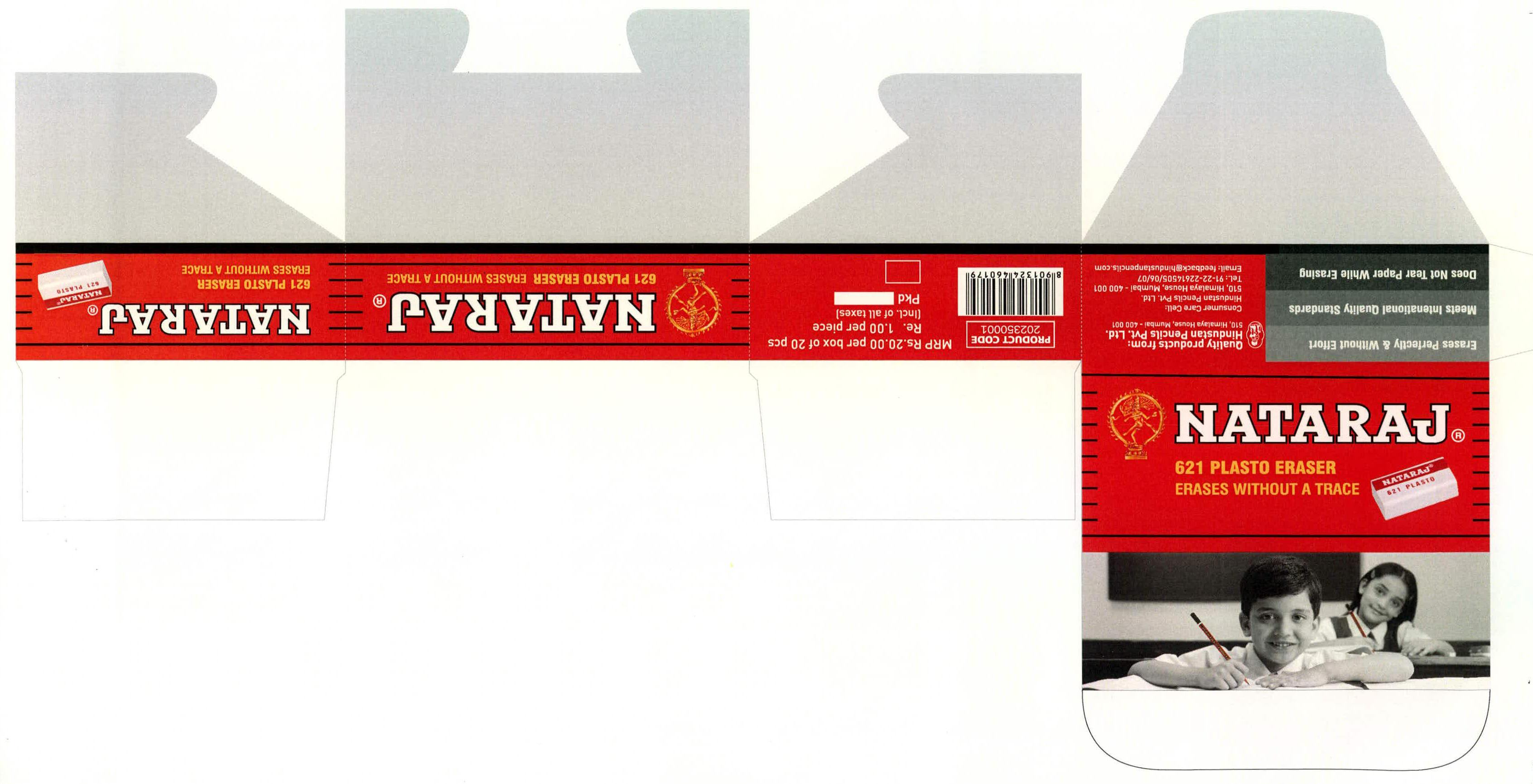 Nataraj 621 Plasto Erasers Device mark 2230145 Trademark