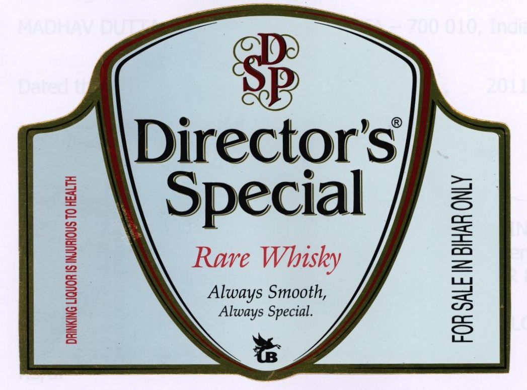 D S P Director's Special Rare Whisky Device mark 2248748 Trademark