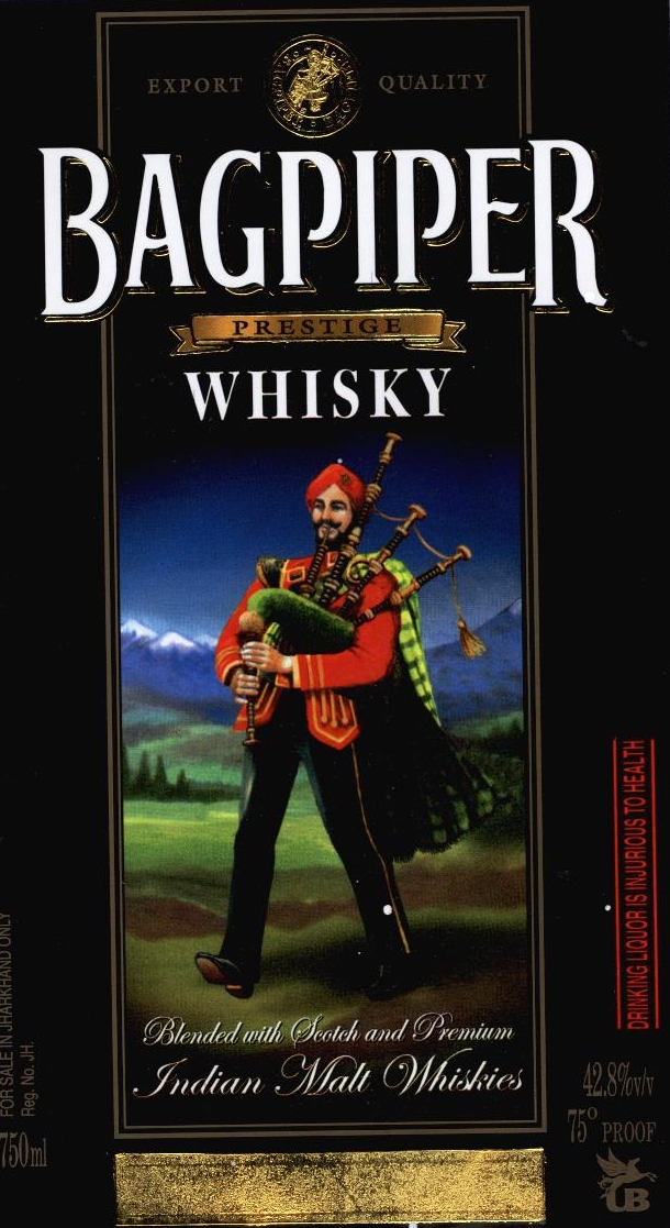 Bagpiper Prestige Whisky Device mark 2249075 Trademark