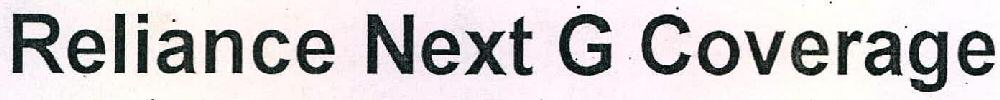 Reliance Next G Coverage Device mark 2258673 Trademark