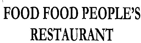 Food Food People's Restaurant (device) Device mark 2302604 Trademark