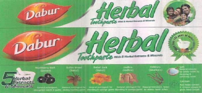 Dabur Herbal Toothpaste (device Of Human Being) Device mark 2441773 Trademark