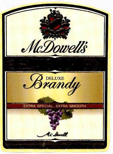 Mcdowell's Deluxe Brandy With Device Device mark 2449843 Trademark