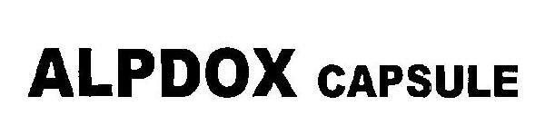 Alpdox Capsule (device) Device mark 2454764 Trademark
