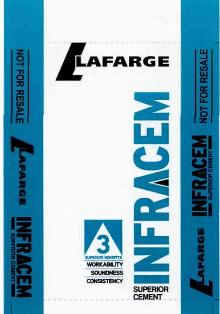 Lafarge Infracem Superior Cement(device) Device mark 2504553 Trademark