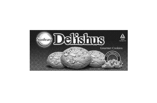Sunfeast Delishus Gourmet Cookies Nut Biscotti Device mark 2600004 Trademark