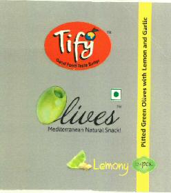 Tify Olives(label) Device mark 2677763 Trademark