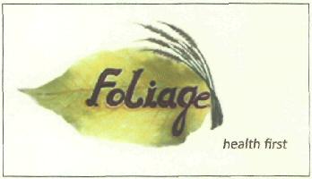 Foliage Health First (device) Device mark 2678646 Trademark