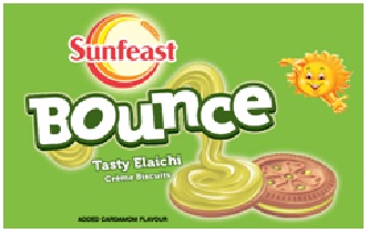 Sunfeast Bounce Tasty Elaichi Creme Biscuits Device mark 2701939 Trademark