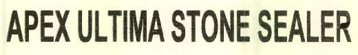Apex Ultima Stone Sealer Device mark 2723456 Trademark