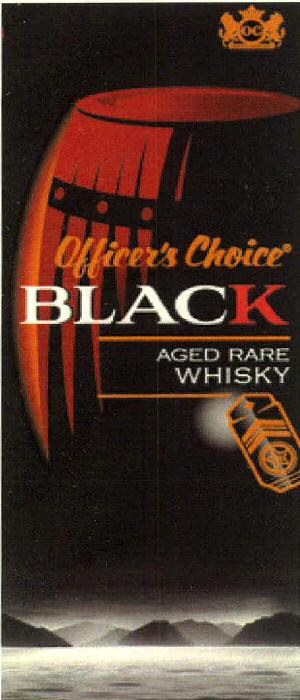 Officer's Choice Black Aged Rare Whisky Device mark 2739295 Trademark