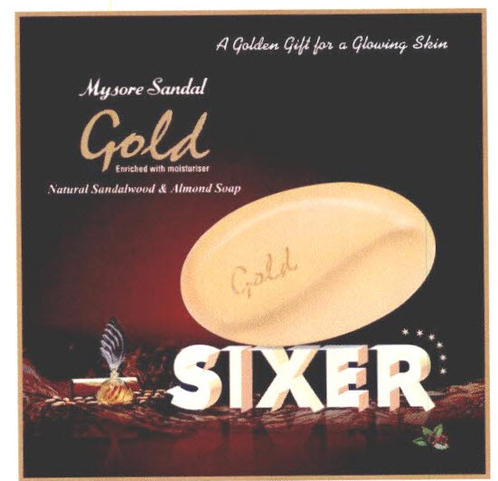 Mysore Sandals Gold Sixer Device mark 2740254 Trademark