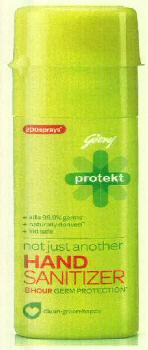Godrej Protekt Hand Sanitizer (device Of Bottle) Device mark 2740310 Trademark