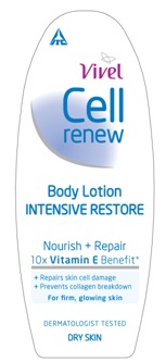 Vivel Cell Renew Body Lotion Intensive Restore Device mark 2752990 Trademark