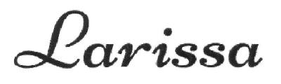 Larissa (device) Device mark 2755166 Trademark