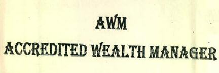 Awm Accredited Wealth Manager Device mark 2785632 Trademark