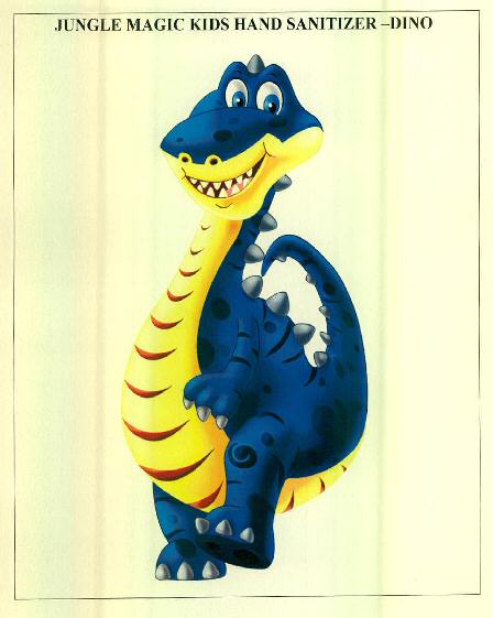 Jungle Magic Kids Hand Sanitizer-dino (device Of Dinosaur) Device mark 2853809 Trademark