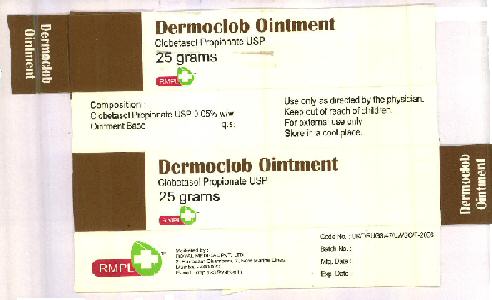 Dermoclob Ointment Device mark 2854086 Trademark