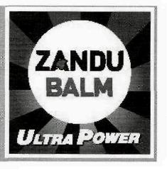 Zandu Balm, Ultra Power (device) Device mark 2861573 Trademark