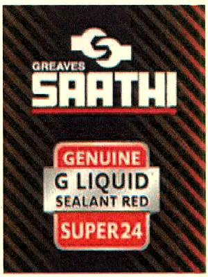 Greaves Saathi Genuine G Liquid Sealant Red Super 24 Device mark 2863175 Trademark