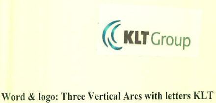 Klt Group Three Vertical Arcs With Letters Klt Device mark 2870931 Trademark