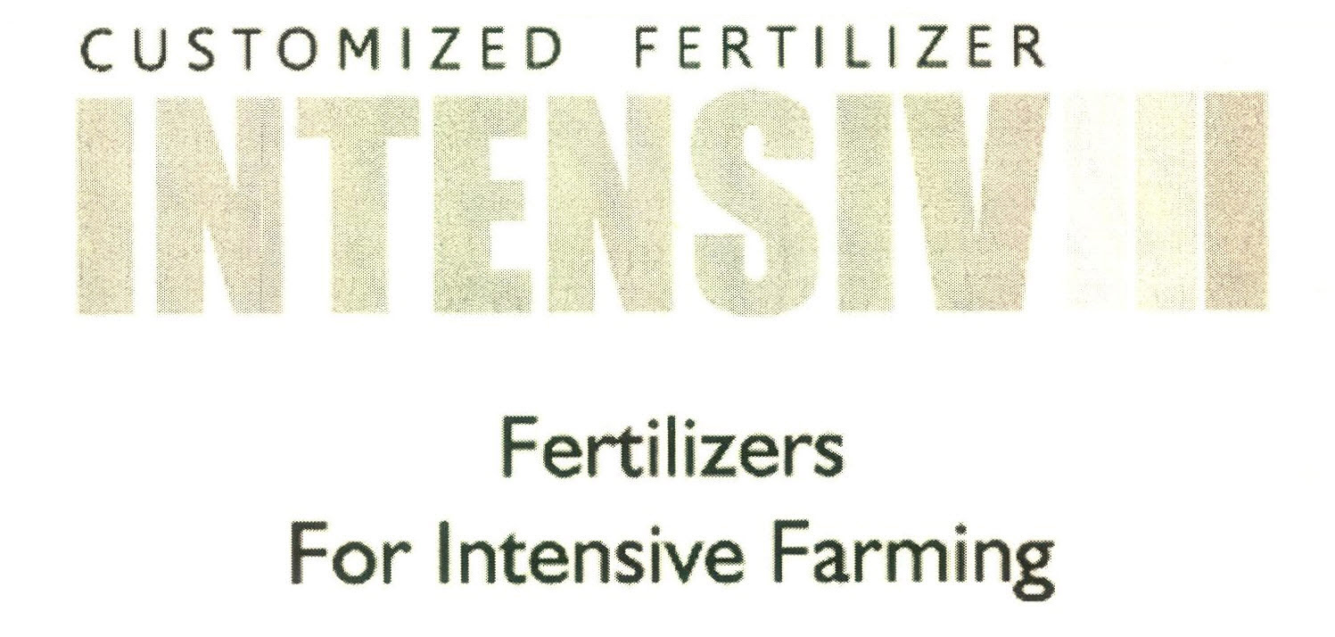 Customized Fertilizer Intensiv Fertilizers For Intensive Farming Device mark 2901715 Trademark