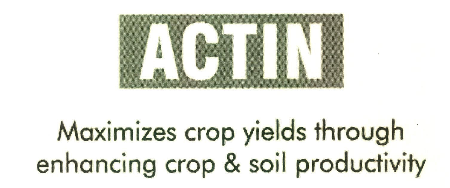 Actin Maximizes Crop Yields Through Enhancing Crop & Soil Productivity Device mark 2901736 Trademark