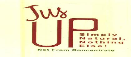 Jus Up Simply Natural, Nothing Else ! Not From Concentrate Device mark 2969481 Trademark