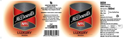 Mcdowell's No.1 Luxury Soda Device mark 3044050 Trademark