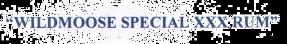 "wildmoose Special Xxx Rum" Device mark 2189102 Trademark