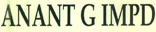 Anant G Impd Device mark 3279103 Trademark
