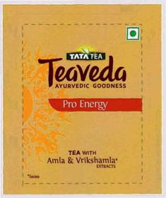 Tata Tea Teaveda Pro Energy (label) Device mark 3316255 Trademark