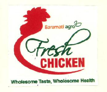 Baramati Agro Fresh Chicken Wholesome Taste, Wholesome Health Device mark 3418269 Trademark