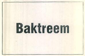 Baktreem Device mark 3437426 Trademark