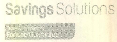 Savings Solutions Tata Aia Life Insurance Fortune Guarantee Device mark 3472272 Trademark