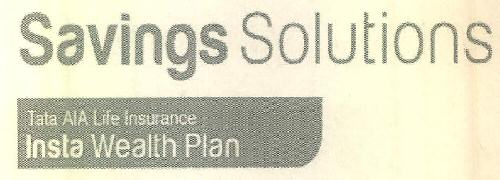 Savings Solutions Tata Aia Life Insurance Insta Wealth Plan Device mark 3472280 Trademark