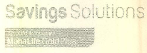Savings Solutions Tata Aia Life Insurance Mahalife Goldplus Device mark 3472281 Trademark