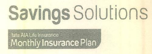Savings Solutions Tata Aia Life Insurance Monthly Insurance Plan Device mark 3472282 Trademark