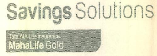 Savings Solutions Tata Aia Life Insurance Mahalife Gold Device mark 3472284 Trademark