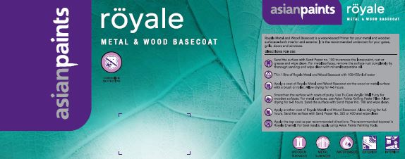 Asian Paints Royale Metal And Wood Basecoat Device mark 3559542 Trademark