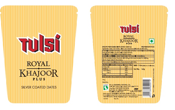 Tulsi Royal Khajoor Plus Device mark 3712743 Trademark