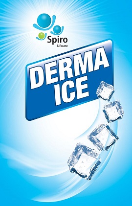 Derma Ice With Image Of Ice Cube Device mark 3722161 Trademark