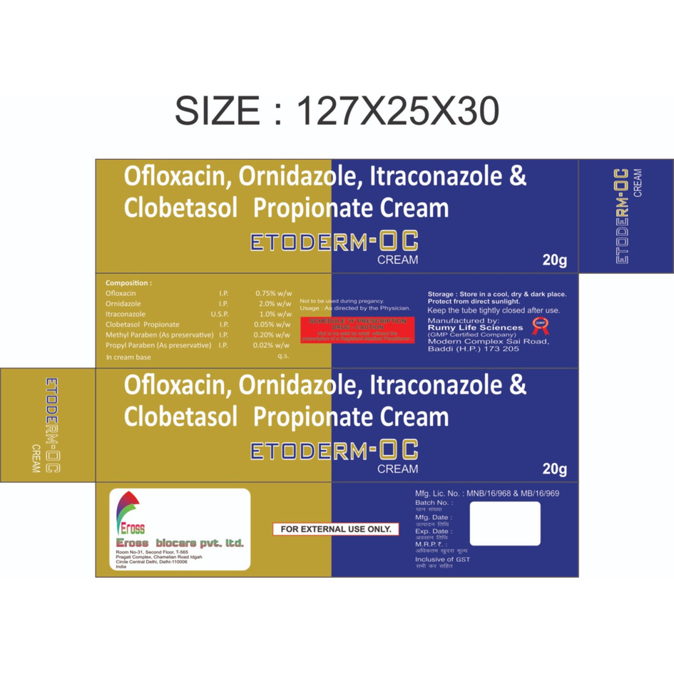 Etoderm - Oc - Cream Device mark 4543006 Trademark